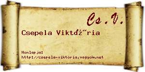 Csepela Viktória névjegykártya